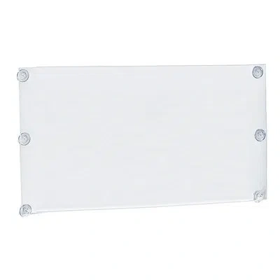 Azar Displays Clear Acrylic Window/door Sign Holder Frame With Suction Cups 22"w X 17"h, 2-pack