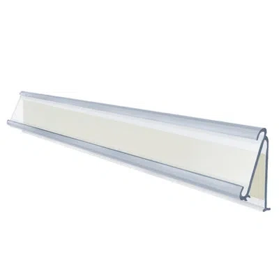 Azar Displays Flip Up Adhesive-back Nameplate, 10-pack In Clear