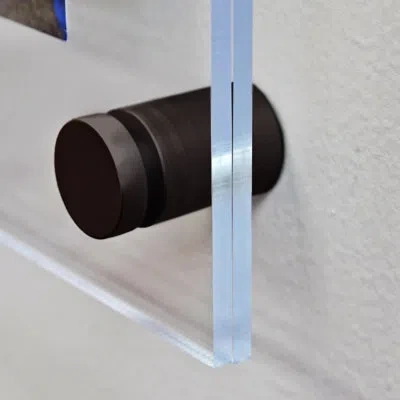 Azar Displays Floating Acrylic Wall Frame With Stand Off Caps: 24" X 36" Graphic Size, Overall Frame Size: 28" X 4 In Clear