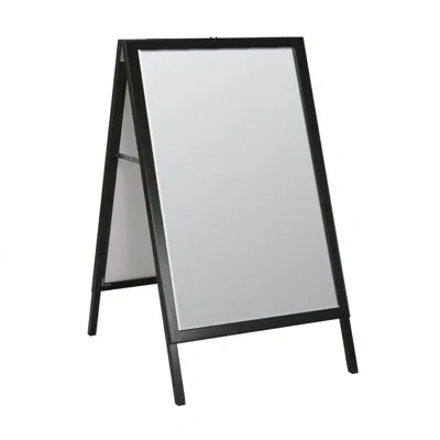 Azar Displays Large Black Slide In A-frame Double-sided Indoor/outdoor Sidewalk Stand 24"w X 36"h