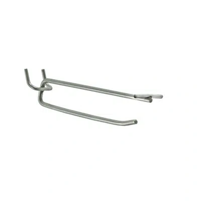 Azar Displays Metal Wire Flip Scan Hook .187" Diameter, 50-pack In Clear