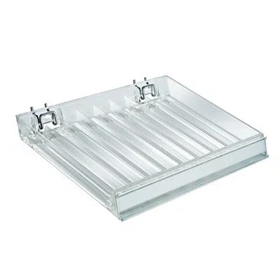 Azar Displays Nine Compartment Nail Polish Tray, 2-pack In Clear