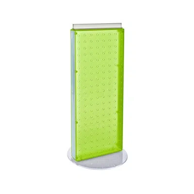 Azar Displays Non-revolving 8"w X 20.75"h Pegboard Counter Display In Green