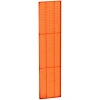 Azar Displays Pegboard Wall Panel Storage Solution, 2-pack In Orange