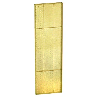 Azar Displays Pegboard Wall Panel Storage Solution, Size: 44"x 13.5", 2-pack In Yellow