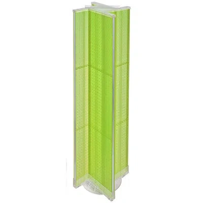 Azar Displays Pinwheel Pegboard Floor Display On Revolving Base. Spinner Rack Stand. Panel Size: 13.5"w X 60"h