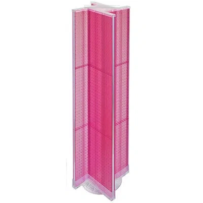 Azar Displays Pinwheel Pegboard Floor Display On Revolving Base. Spinner Rack Stand. Panel Size: 13.5"w X 60"h