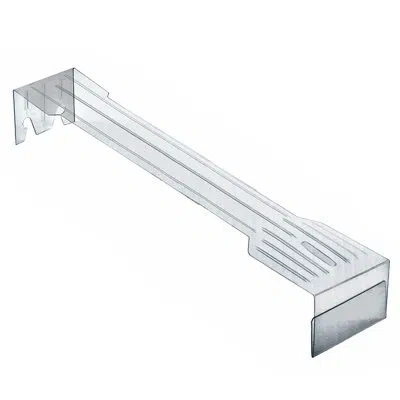 Azar Displays Plastic Overlay For 10" Hook For Paper Labels (hooks Not Included), 50-pack In Clear
