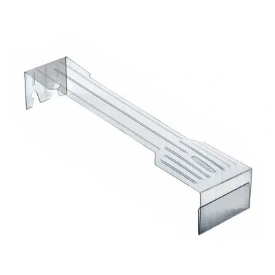 Azar Displays Plastic Overlay For 6" Hook For Paper Labels (hooks Not Included), 50-packs In Clear