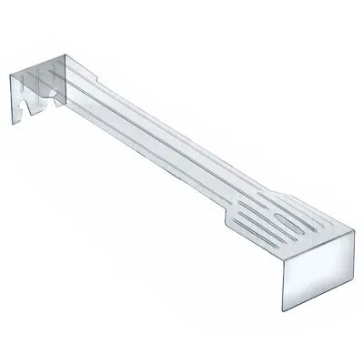 Azar Displays Plastic Overlay For 8" Hook For Adhesive Labels (hooks Not Included), 50-pack In Clear