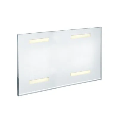 Azar Displays Self Adhesive Clear Acrylic Wall Sign Holder Frame 17" W X 11" H -landscape / Horizontal, 10-pack