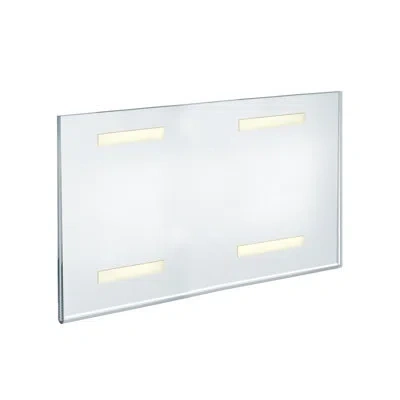 Azar Displays Self Adhesive Clear Acrylic Wall Sign Holder Frame 17" W X 11" H -landscape / Horizontal, 2-pack