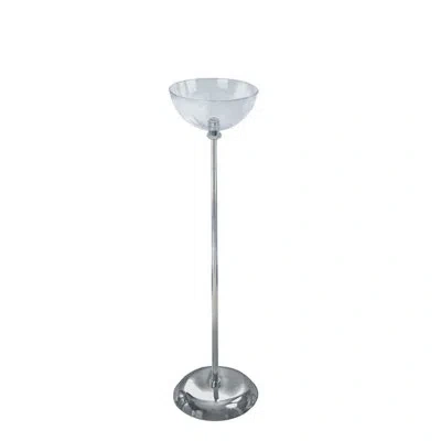 Azar Displays Single Bowl Floor Display In Clear