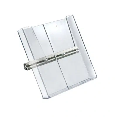 Azar Displays Sky Tower Display Kit With 22"w X 28"h Snap Frame And Four Acrylic Brochure Side Pockets In Silver