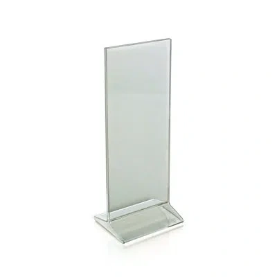 Azar Displays Top Loading Clear Acrylic T-frame Sign Holder 4.25" Wide X 11'' High-vertical, 10-pack