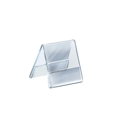 Azar Displays Two Sided Tent Style Clear Acrylic Sign Holder And Nameplate, Size: 4.25" W X 5.5" H On Each Side, 1
