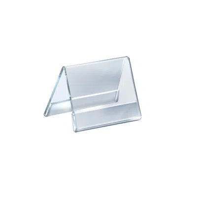 Azar Displays Two Sided Tent Style Clear Acrylic Sign Holder And Nameplate, Size: 5.5" W X 4.25" H On Each Side, 1