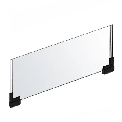Azar Displays Two-sided Large Acrylic Sign Holder With Magnetic Boots 22"w X 8.5"h, 2-pack In Clear