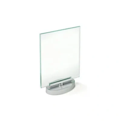 Azar Displays Two-sided Revolving Acrylic Sign Holder Frame 5"w X 7"h, 2-pack In Clear