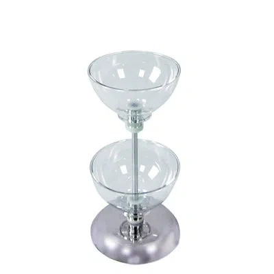 Azar Displays Two-tier 8" & 8" Bowl Counter Display In Clear
