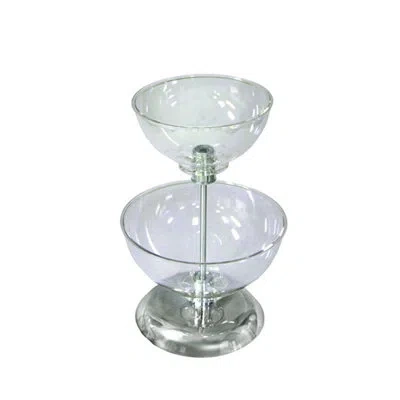 Azar Displays Two-tier Bowl Counter Display In Clear