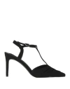Azarey Woman Pumps Black Size 8 Textile Fibers In Black