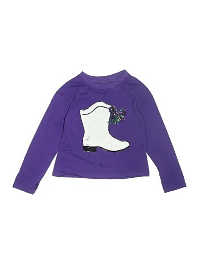 Pre-owned Azarhia Kids' Long Sleeve Turtleneck In Purple