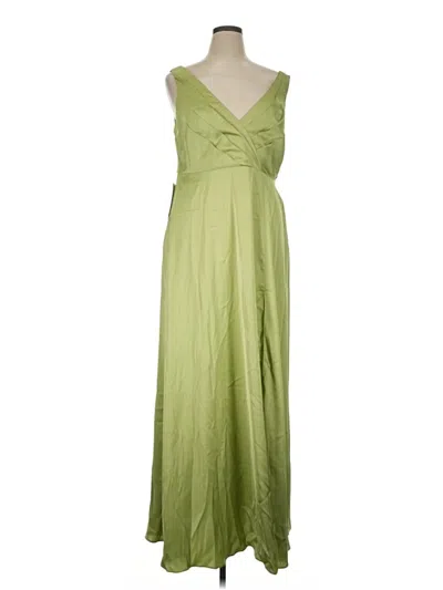 Pre-owned Azazie Casual Dress In Green