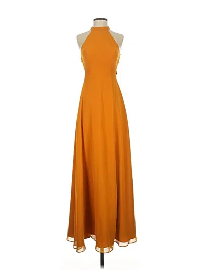 Pre-owned Azazie Casual Dress In Orange