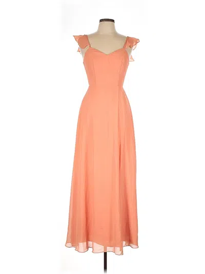 Pre-owned Azazie Casual Dress In Orange