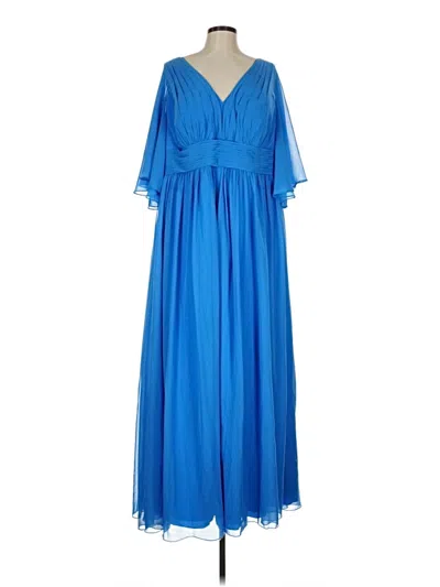 Pre-owned Azazie Cocktail Dress In Blue