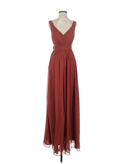 Pre-owned Azazie Cocktail Dress In Burgundy