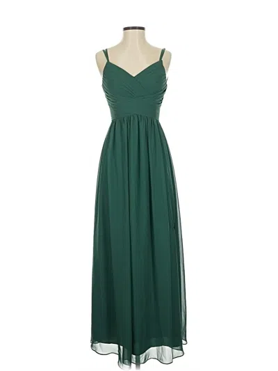 Pre-owned Azazie Cocktail Dress In Green