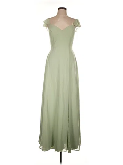 Pre-owned Azazie Cocktail Dress In Green