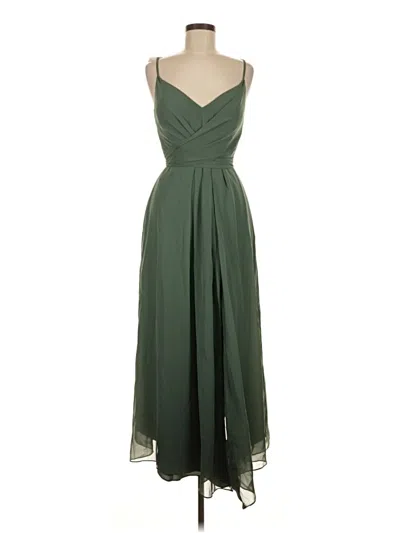 Pre-owned Azazie Cocktail Dress In Green