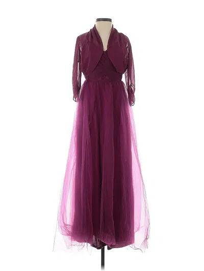 Pre-owned Azazie Cocktail Dress In Purple