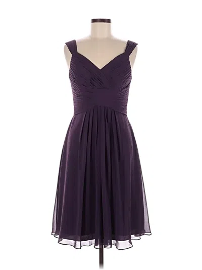 Pre-owned Azazie Cocktail Dress In Purple
