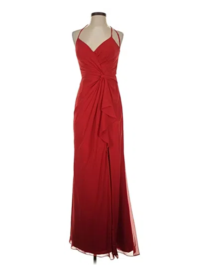 Pre-owned Azazie Cocktail Dress In Red