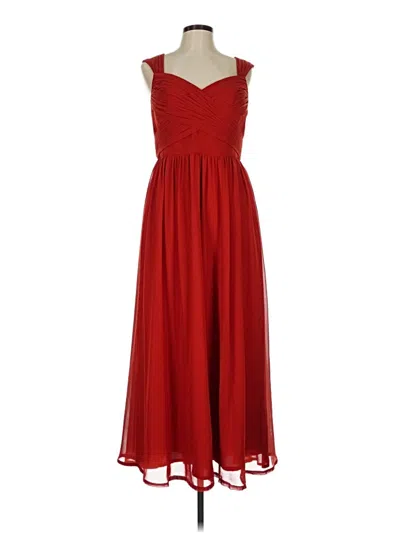Pre-owned Azazie Cocktail Dress In Red