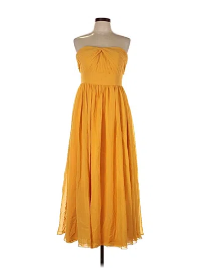 Pre-owned Azazie Cocktail Dress In Yellow