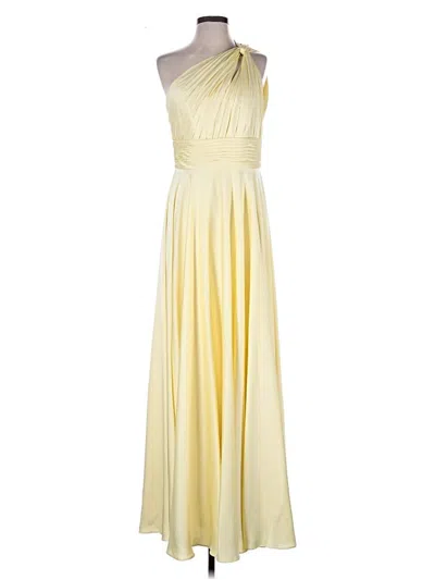 Pre-owned Azazie Cocktail Dress In Yellow