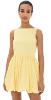 Azeeza Ananya Mini Dress In Lemon