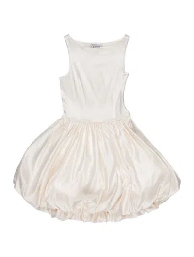 Pre-owned Azeeza Bateau Neckline Mini Dress In White