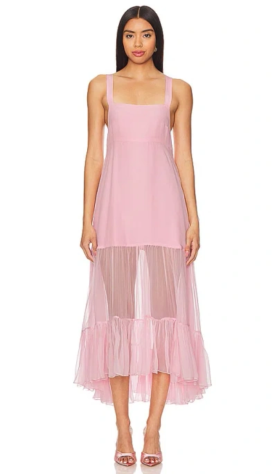 Azeeza Bellevue Midi Dress In Pink