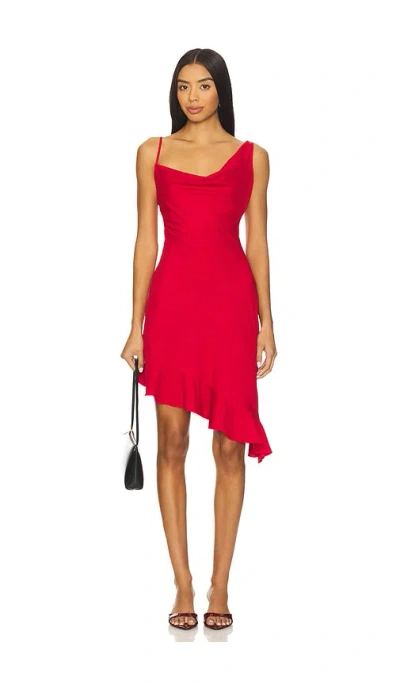 Azeeza Daphne Mini Dress In Red