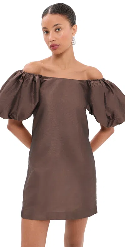 Azeeza Drea Mini Dress Chocolate