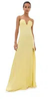 Azeeza Elara Gown Lemon In Lemon