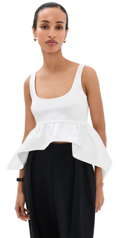Azeeza Esme Satin Top White