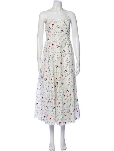 Pre-owned Azeeza Floral Print Long Dress W/ Tags In Multi