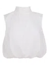 Azeeza Imara High-neck Blouse In White